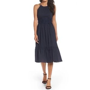 ELIZA J Halter Midi Sundress